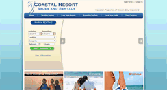 Desktop Screenshot of coastalresortrentals.com